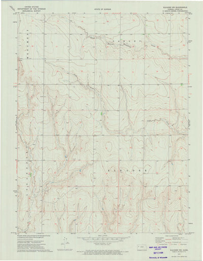 United States Geological Survey Elkader NW, KS (1972, 24000-Scale) digital map