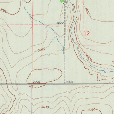 United States Geological Survey Elkader NW, KS (1972, 24000-Scale) digital map