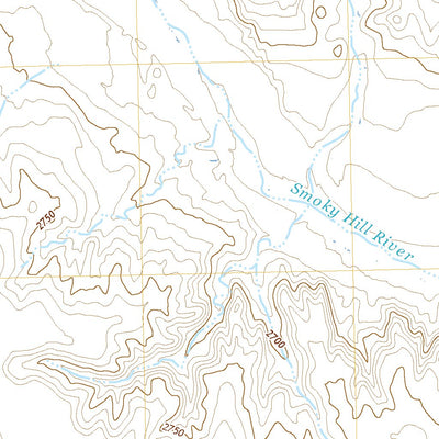 United States Geological Survey Elkader SW, KS (2022, 24000-Scale) digital map