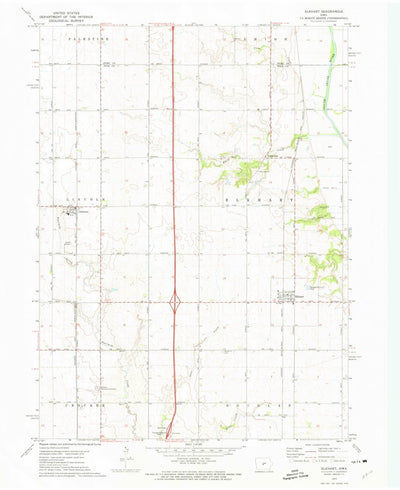 United States Geological Survey Elkhart, IA (1972, 24000-Scale) digital map