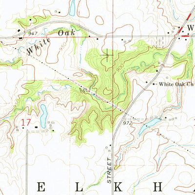 United States Geological Survey Elkhart, IA (1972, 24000-Scale) digital map