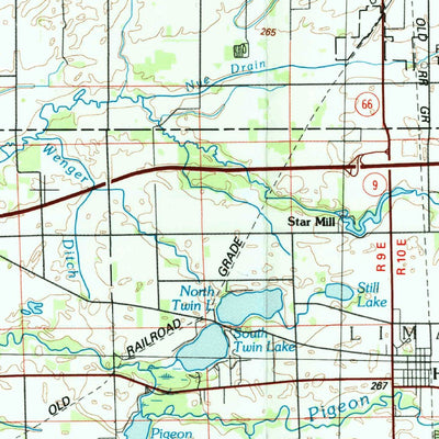 United States Geological Survey Elkhart, IN-MI (1985, 100000-Scale) digital map
