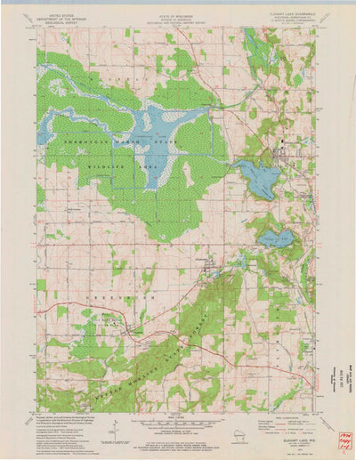 United States Geological Survey Elkhart Lake, WI (1974, 24000-Scale) digital map