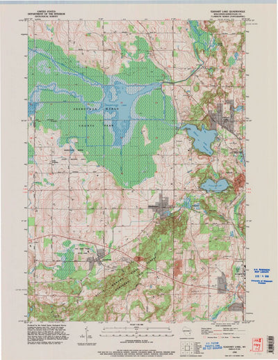 United States Geological Survey Elkhart Lake, WI (1992, 24000-Scale) digital map