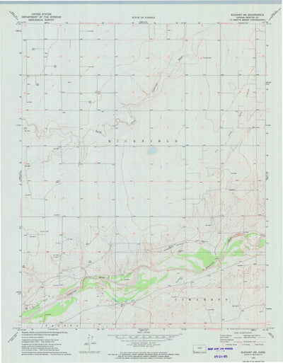United States Geological Survey Elkhart NE, KS (1973, 24000-Scale) digital map