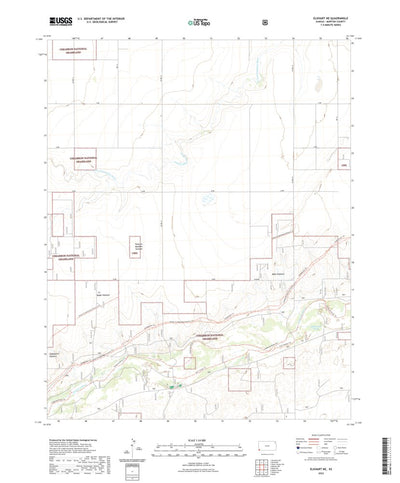 United States Geological Survey Elkhart NE, KS (2022, 24000-Scale) digital map