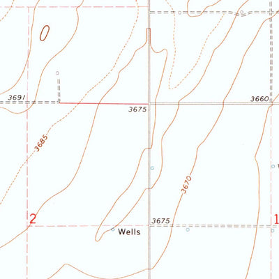 United States Geological Survey Elkhart South, KS-OK (1973, 24000-Scale) digital map