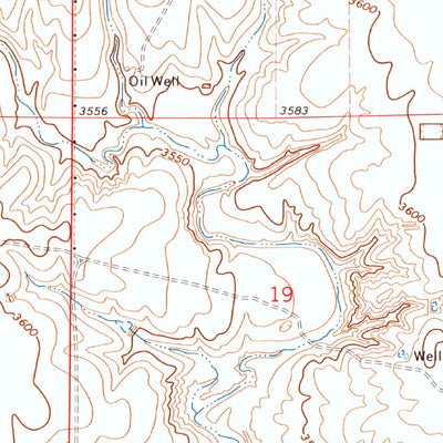 United States Geological Survey Elkhart South, KS-OK (1973, 24000-Scale) digital map