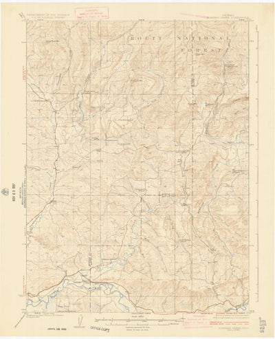 United States Geological Survey Elkhead Creek, CO (1924, 62500-Scale) digital map