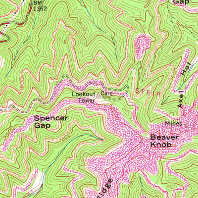 United States Geological Survey Elkhorn City, KY-VA (1963, 24000-Scale) digital map