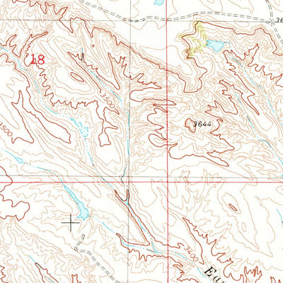 United States Geological Survey Elkhorn Creek SW, MT (1980, 24000-Scale) digital map