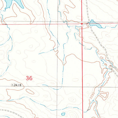 United States Geological Survey Elkhorn Creek West, MT (1980, 24000-Scale) digital map