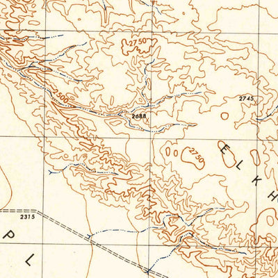 United States Geological Survey Elkhorn Hills, CA (1944, 31680-Scale) digital map
