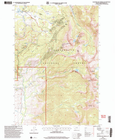 United States Geological Survey Elkhorn Hot Springs, MT (2005, 24000-Scale) digital map