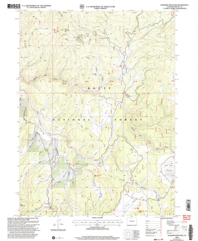 United States Geological Survey Elkhorn Mountain, CO (2000, 24000-Scale) digital map