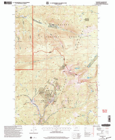 United States Geological Survey Elkhorn, MT (2001, 24000-Scale) digital map