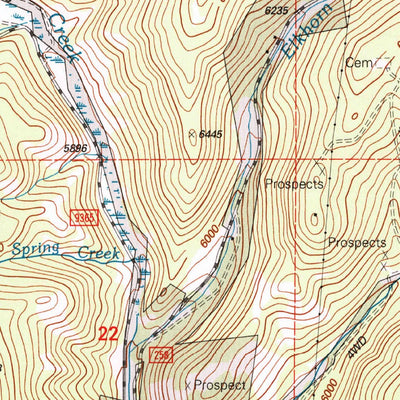 United States Geological Survey Elkhorn, MT (2001, 24000-Scale) digital map