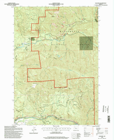 United States Geological Survey Elkhorn, OR (1994, 24000-Scale) digital map