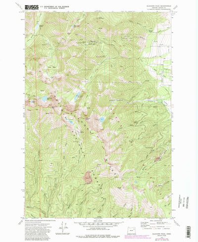 United States Geological Survey Elkhorn Peak, OR (1972, 24000-Scale) digital map