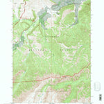 United States Geological Survey Elkhorn Peak, WY (1991, 24000-Scale) digital map