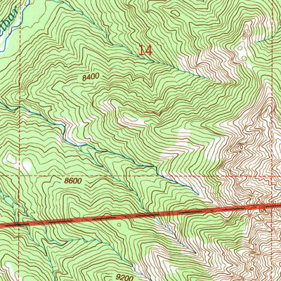 United States Geological Survey Elkhorn Peak, WY (1991, 24000-Scale) digital map