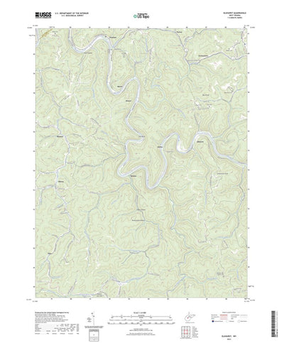 United States Geological Survey Elkhurst, WV (2023, 24000-Scale) digital map