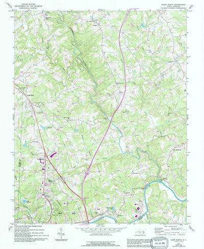 United States Geological Survey Elkin North, NC (1971, 24000-Scale) digital map