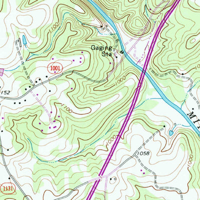 United States Geological Survey Elkin North, NC (1971, 24000-Scale) digital map