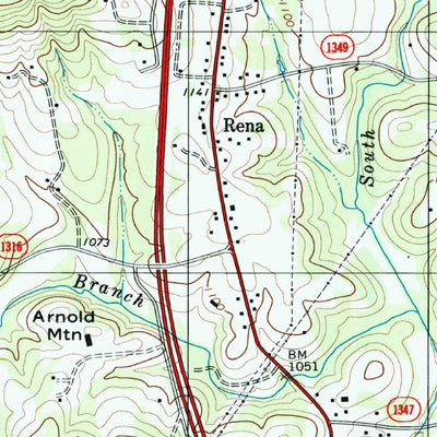 United States Geological Survey Elkin South, NC (1996, 24000-Scale) digital map