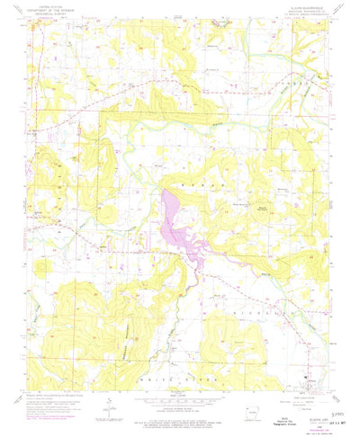 United States Geological Survey Elkins, AR (1958, 24000-Scale) digital map