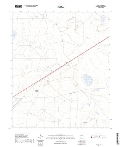 United States Geological Survey Elkins, NM (2023, 24000-Scale) digital map