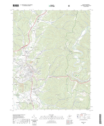 United States Geological Survey Elkins, WV (2023, 24000-Scale) digital map