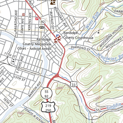 United States Geological Survey Elkins, WV (2023, 24000-Scale) digital map