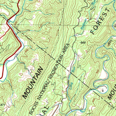 United States Geological Survey Elkins, WV-VA (1981, 100000-Scale) digital map