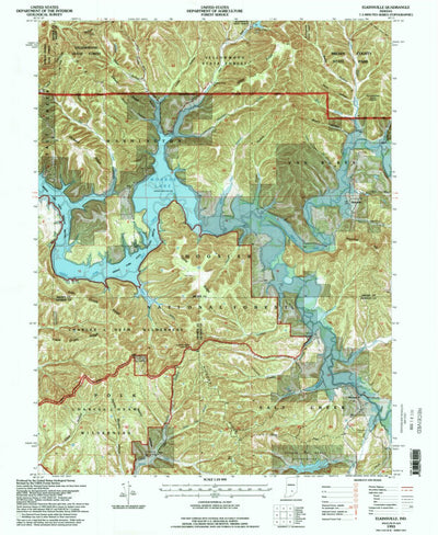 United States Geological Survey Elkinsville, IN (1993, 24000-Scale) digital map