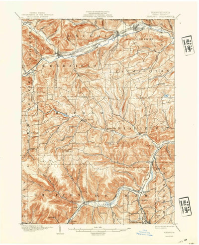 United States Geological Survey Elkland, PA-NY (1900, 62500-Scale) digital map