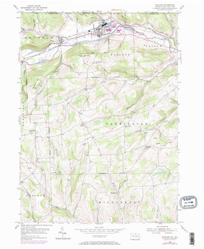 United States Geological Survey Elkland, PA-NY (1954, 24000-Scale) digital map