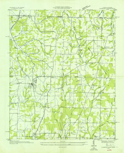 United States Geological Survey Elkmont, AL-TN (1936, 24000-Scale) digital map