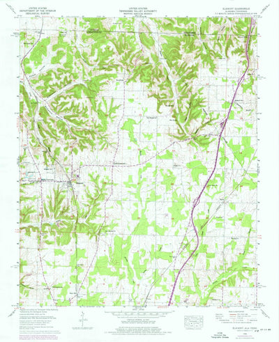United States Geological Survey Elkmont, AL-TN (1958, 24000-Scale) digital map