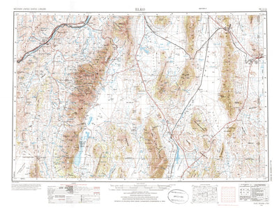 United States Geological Survey Elko, NV-UT (1955, 250000-Scale) digital map