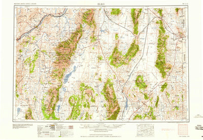 United States Geological Survey Elko, NV-UT (1958, 250000-Scale) digital map