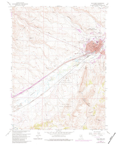 United States Geological Survey Elko West, NV (1962, 24000-Scale) digital map