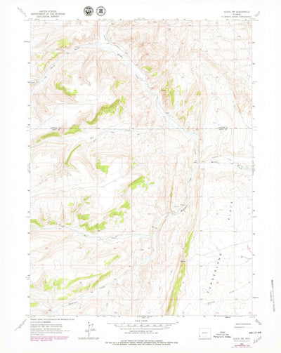 United States Geological Survey Elkol SW, WY (1962, 24000-Scale) digital map