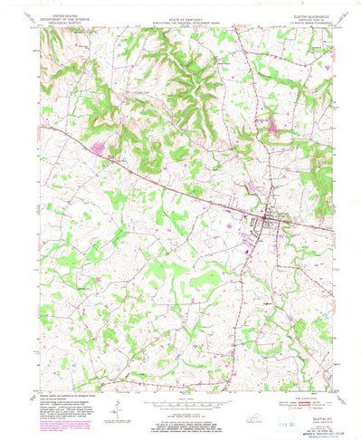 United States Geological Survey Elkton, KY (1951, 24000-Scale) digital map