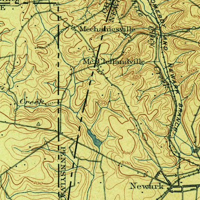 United States Geological Survey Elkton, MD-DE-PA (1900, 62500-Scale) digital map