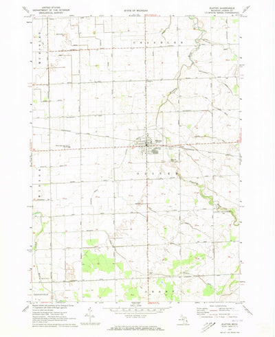 United States Geological Survey Elkton, MI (1970, 24000-Scale) digital map