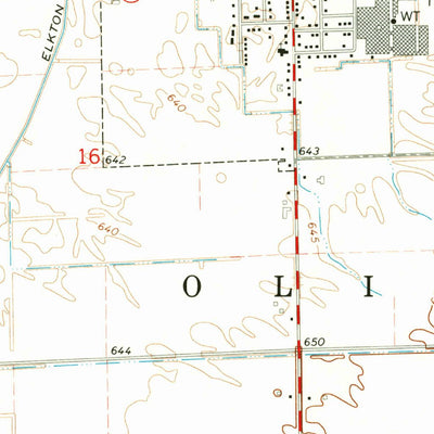United States Geological Survey Elkton, MI (1970, 24000-Scale) digital map