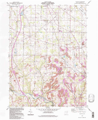 United States Geological Survey Elkton, OH (1994, 24000-Scale) digital map