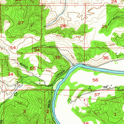 United States Geological Survey Elkton, OR (1955, 62500-Scale) digital map