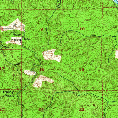 United States Geological Survey Elkton, OR (1955, 62500-Scale) digital map